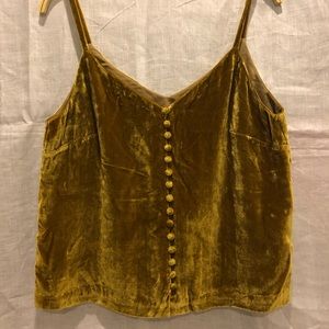 Madewell Spaghetti strap crop top